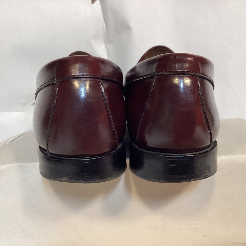 Men’s Burgundy Leather G H Bass Weejuns Size 10 - Picture 7 of 11